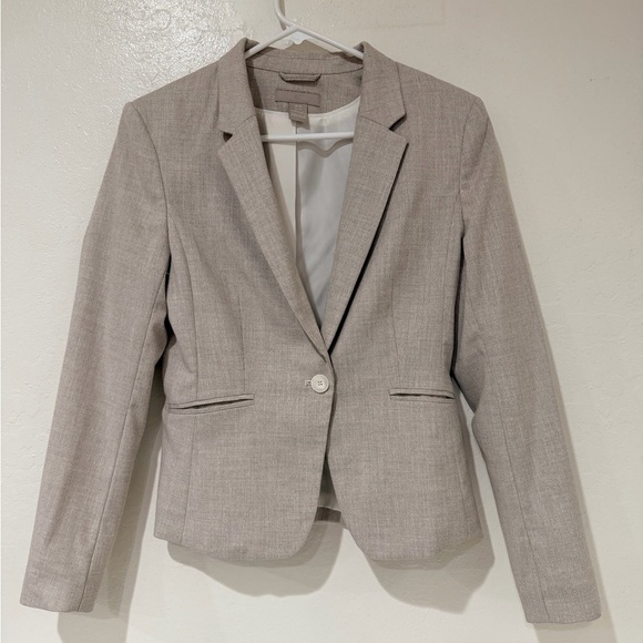 H&M Light Beige Women's Blazer size XS - Picture 2 of 10